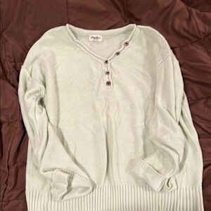 Mystree Women's Mint Green Sweater